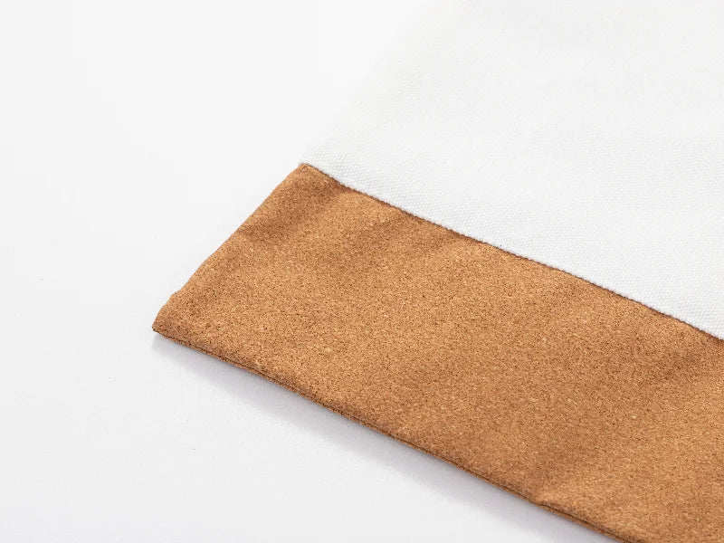 Sublimation Blanks Canvas Stitching Cork Eco-Friendly Shopping Bag