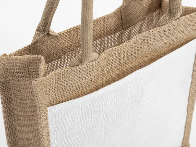 Sublimation Blanks Jute Tote bag(25*25*10cm)