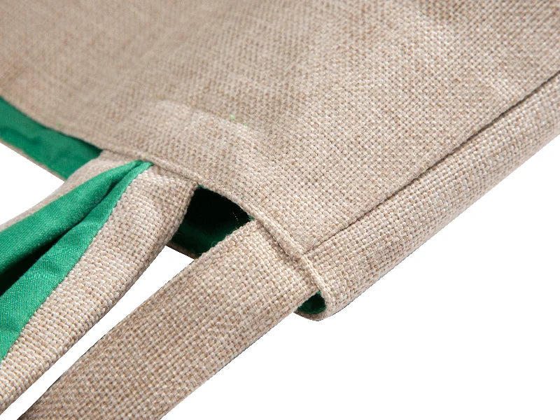 Sublimation Linen Easter Bunny Bag (Green Ears, 29*34cm)