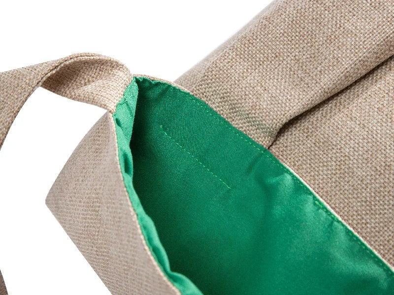 Sublimation Linen Easter Bunny Bag (Green Ears, 29*34cm)