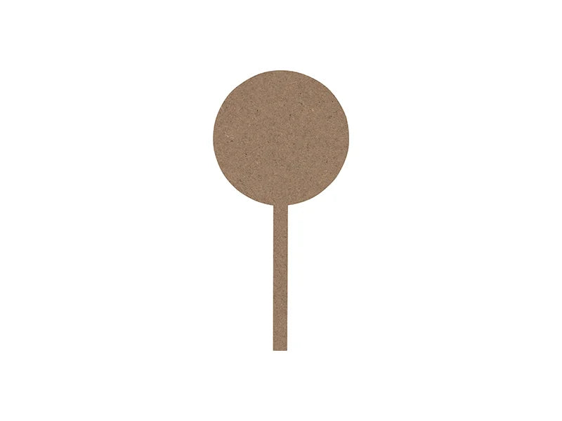 Sublimation Blank Hardboard Round Message Sign (7.5*15.5*0.3cm, Single-Sided)