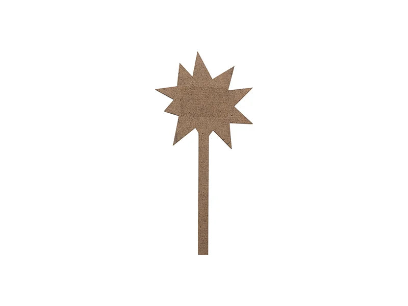 Sublimation Blank Hardboard Star Shape Message Sign (7.5*15.5*0.3cm, Single-Sided)