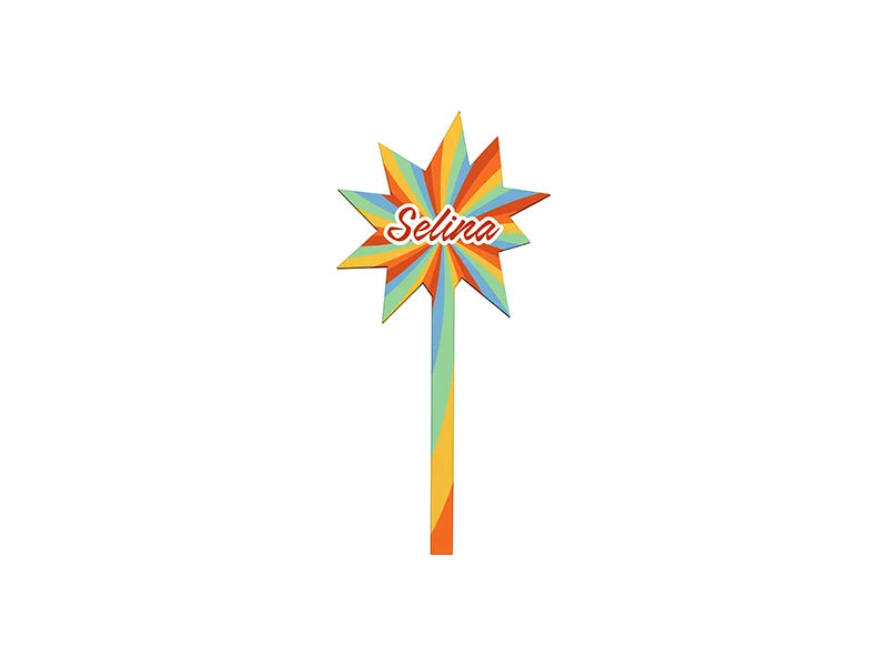 Sublimation Blank Hardboard Star Shape Message Sign (7.5*15.5*0.3cm, Single-Sided)