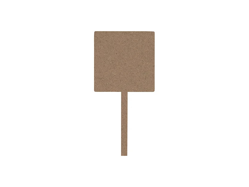 Sublimation Blank Hardboard Square Message Sign Board (7.5*15.5*0.3cm, Single-Sided)
