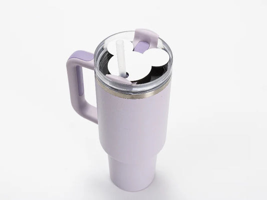 Sublimation Blanks HB Name Tag for 40oz Stanley Tumbler (8.4*7.2*0.3cm, Mickey Shape)
