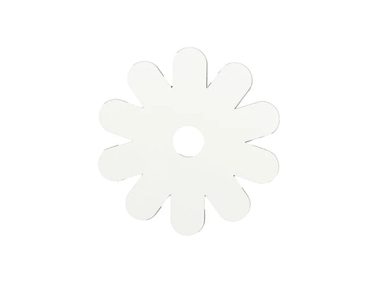 Sublimation Blanks Hardboard Name Tag (8.1*8.1*0.3cm,Chrysanthemum Shape)
