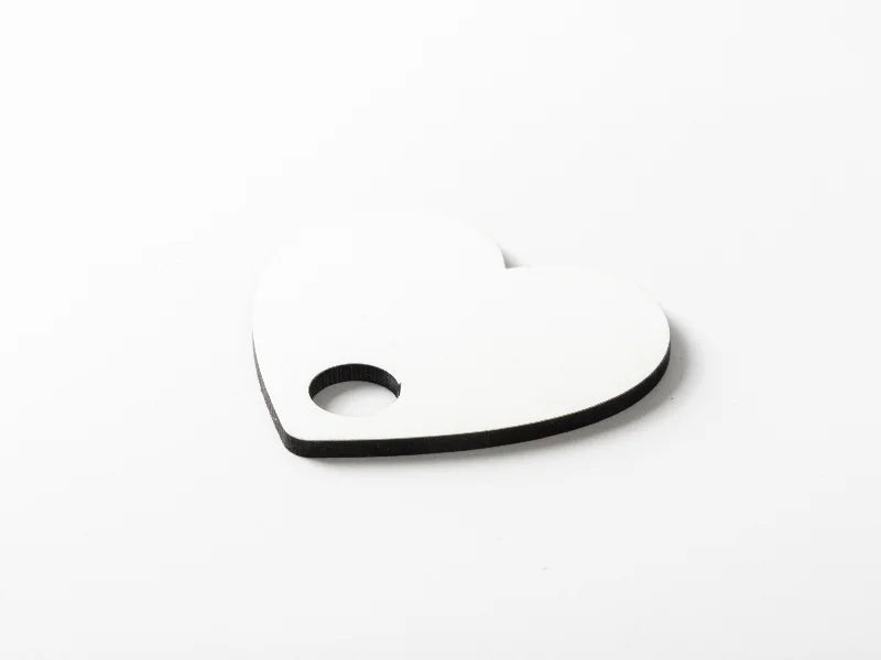 Sublimation Blanks Hardboard Name Tag (5.7*6.2*0.3cm,Heart Shape)