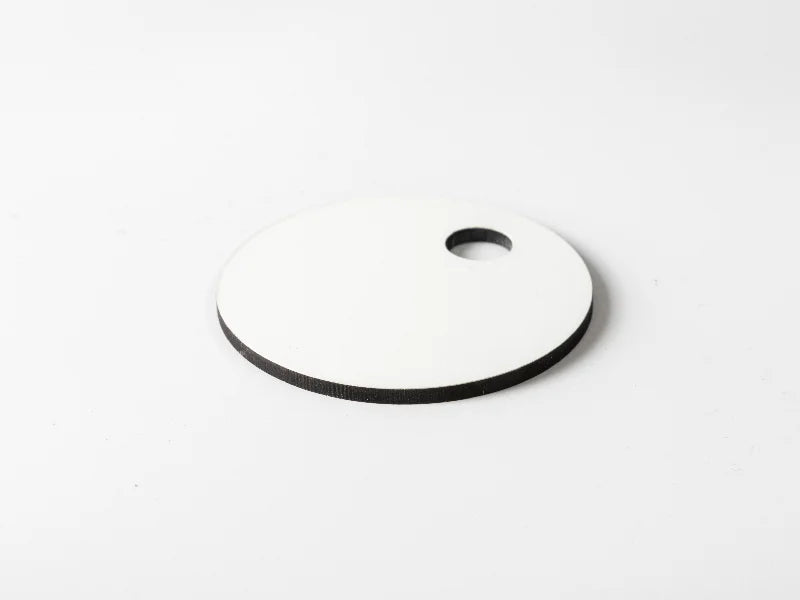 Sublimation Blanks Hardboard Name Tag (φ6.5*0.3cm,RND Shape)