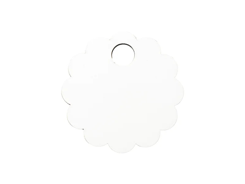 Sublimation Blanks Hardboard Name Tag (φ6.5*0.3cm,Lace RND Shape)