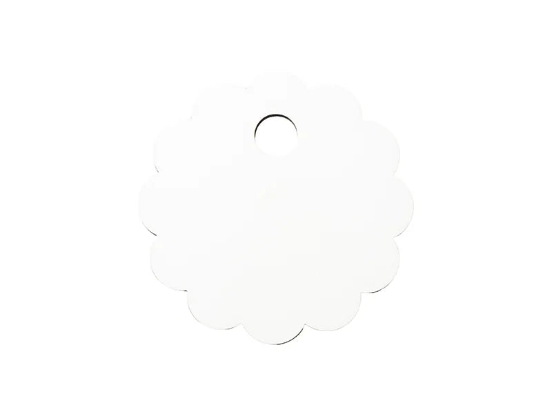 Sublimation Blanks Hardboard Name Tag (φ8*0.3cm,Lace RND Shape)