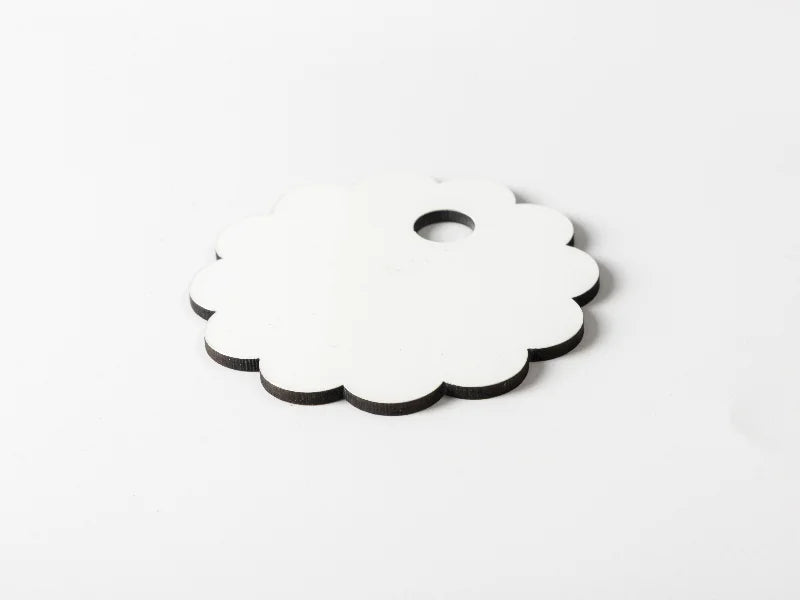 Sublimation Blanks Hardboard Name Tag (φ8*0.3cm,Lace RND Shape)
