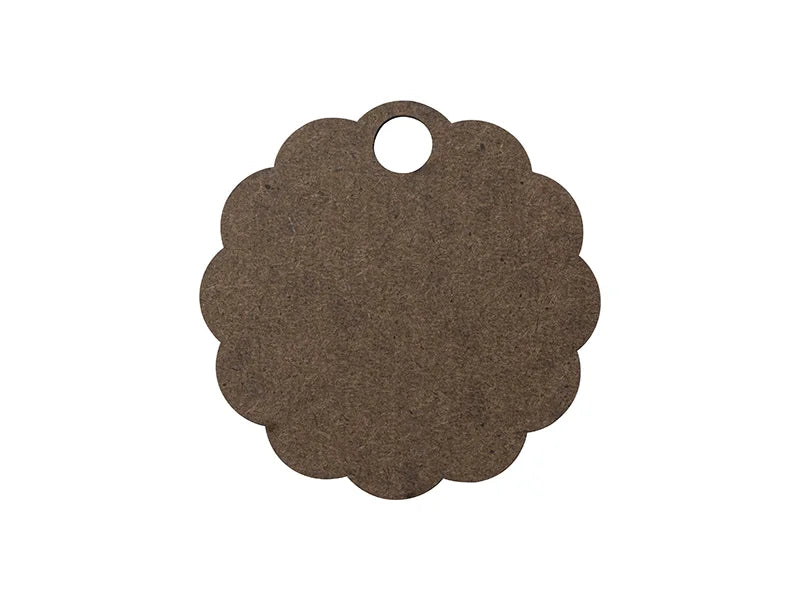 Sublimation Blanks HB Glitter Name Tag for 40oz Stanley Tumbler (8.2*8.2*0.3cm,Lace RND Shape)