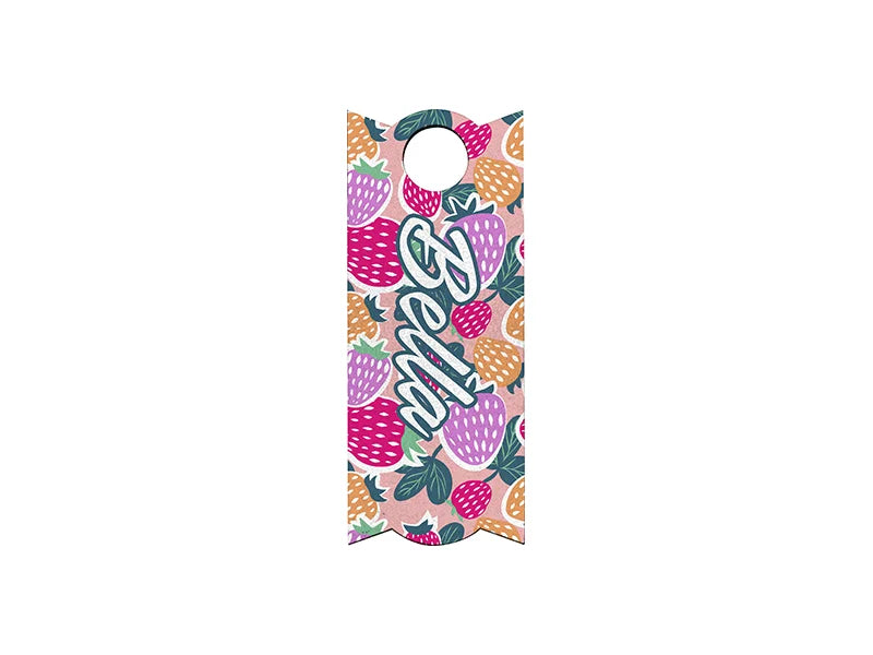 Sublimation Blanks HB Glitter Name Tag for 40oz Stanley Tumbler (3.4*8.2*0.3cm, Square Shape)