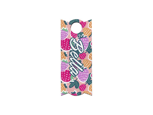 Sublimation Blanks HB Glitter Name Tag for 40oz Stanley Tumbler (3.4*8.2*0.3cm, Square Shape)