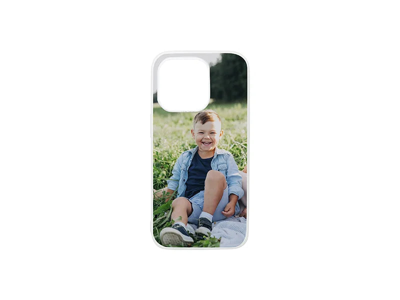 Sublimation Blanks iPhone 15 Pro Cover with insert (Rubber, Clear)