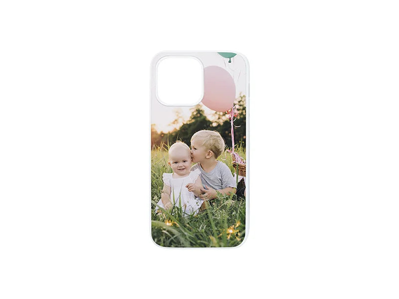 Sublimation Blanks iPhone 15 Plus Cover with insert (Rubber, White)