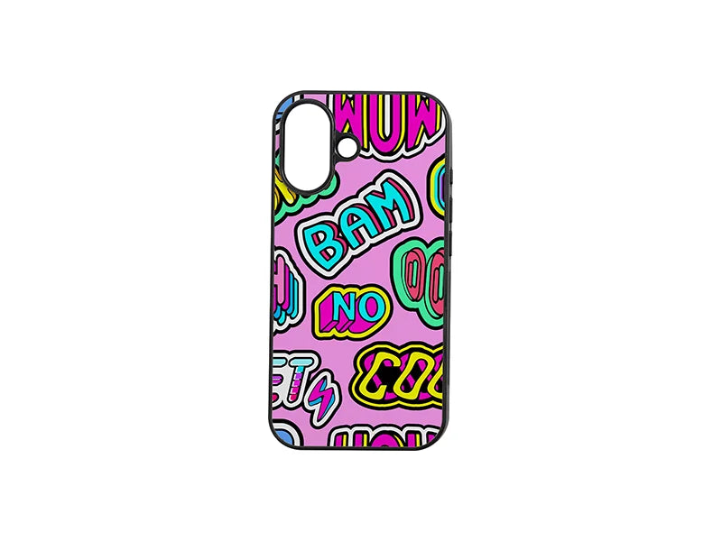 Sublimation iPhone 16 Cover w/ insert (Rubber, Black)