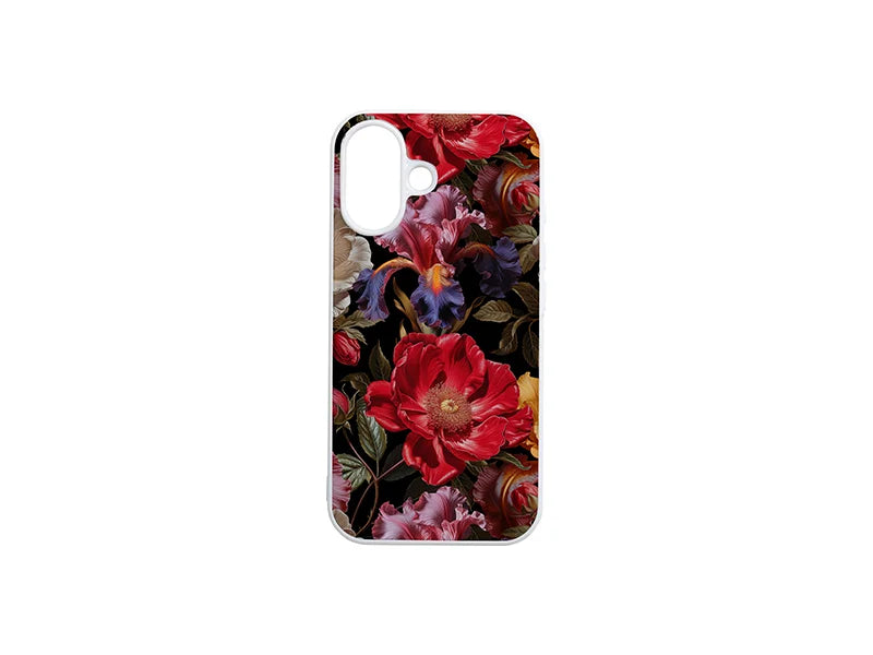 Sublimation iPhone 16 Cover w/ insert (Rubber, White)