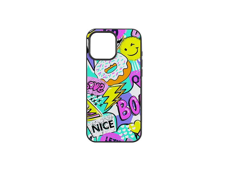 Sublimation iPhone 16 Pro Max Cover w/ insert (Rubber, Black)