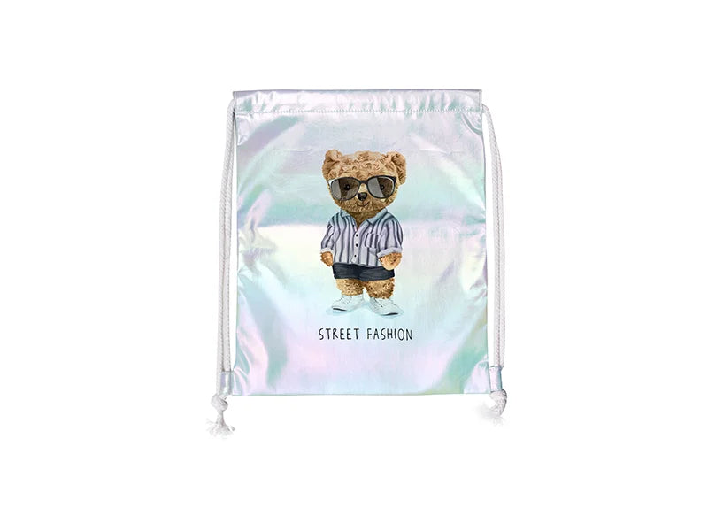 Sublimation Gradient Drawstring Backpack (Light Blue,33*40cm)