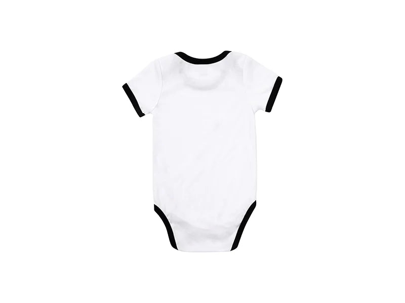 Baby Onesie Short Sleeve XXL(Black Edge,18-24M)