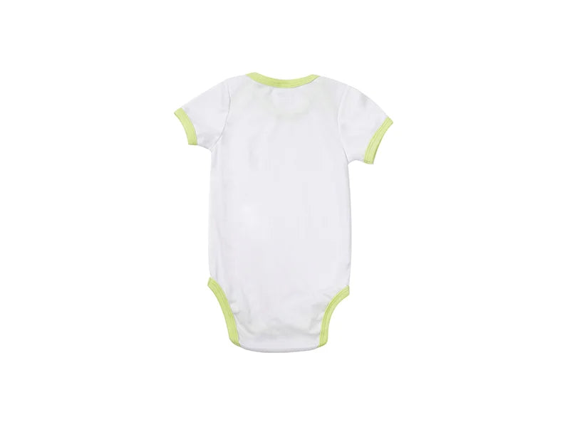 Baby Onesie Short Sleeve XL(Green Edge,12-18M)