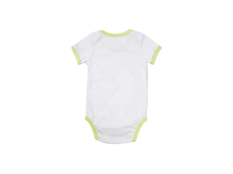 Baby Onesie Short Sleeve XXL(Green Edge,18-24M)