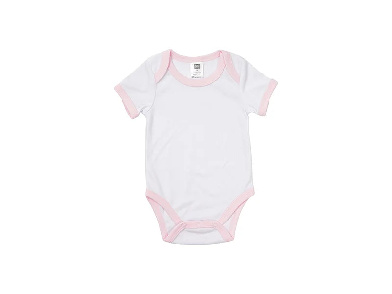 Baby Onesie Short Sleeve S(Pink Edge,0-3M)