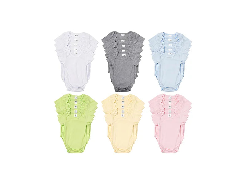 Sublimation Blank Baby Short Sleeve Onesie (Multi-Color)