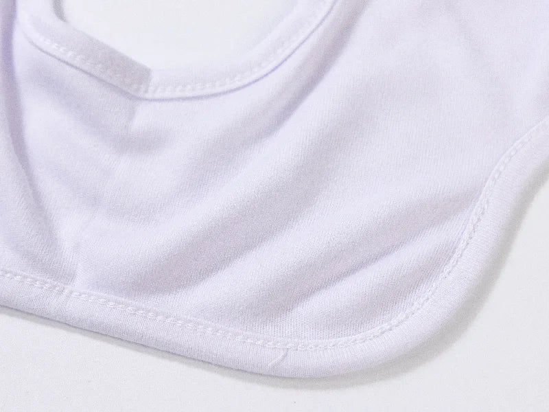 Sublimation Blanks Lace-Shaped Baby Bib (White)