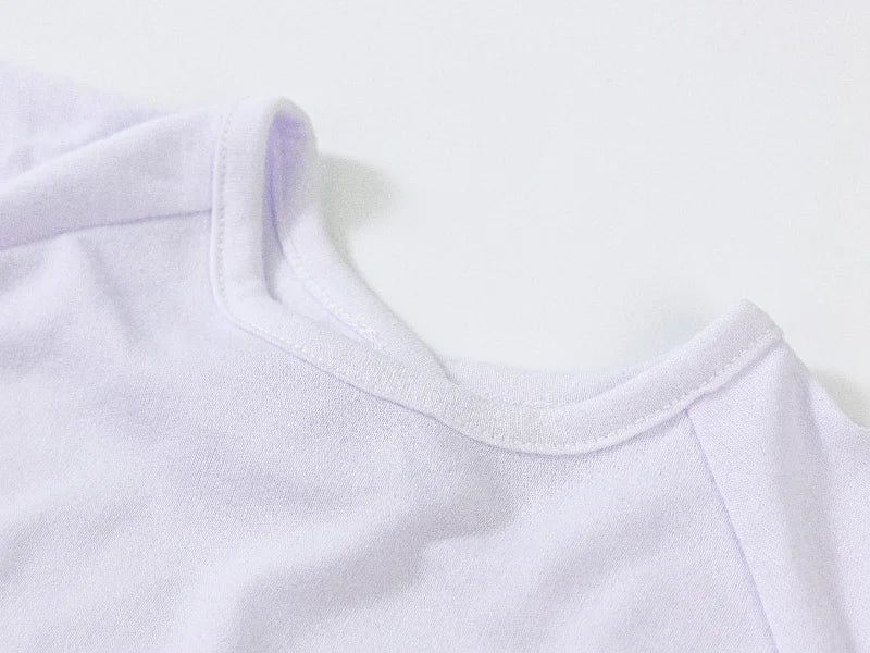 Sublimation Blanks Clothes-Shaped Baby Bib (White)