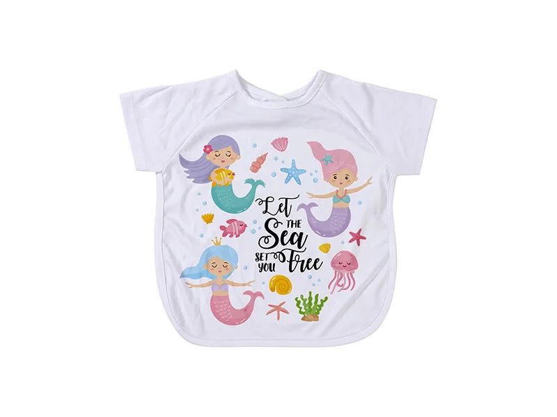 Sublimation Blanks Clothes-Shaped Baby Bib (White)