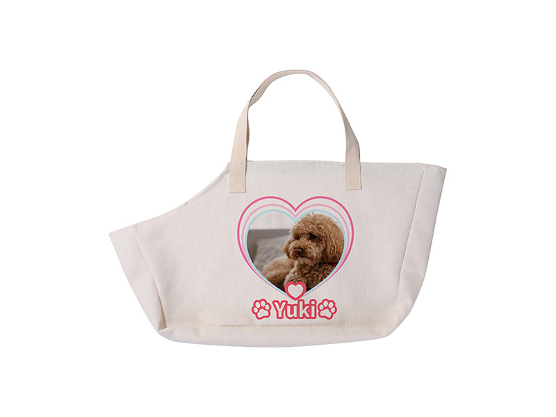 Sublimation Blanks Dog Carrier Bag (35*64cm, White )