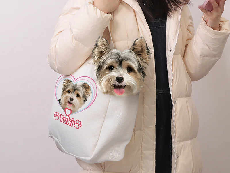 Sublimation Blanks Dog Carrier Bag (35*64cm, White )