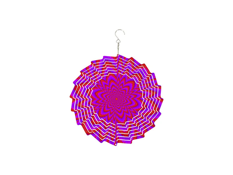 Double-Sided Sublimation Blanks Aluminium Wind Spinner (Flower, 10 inch)