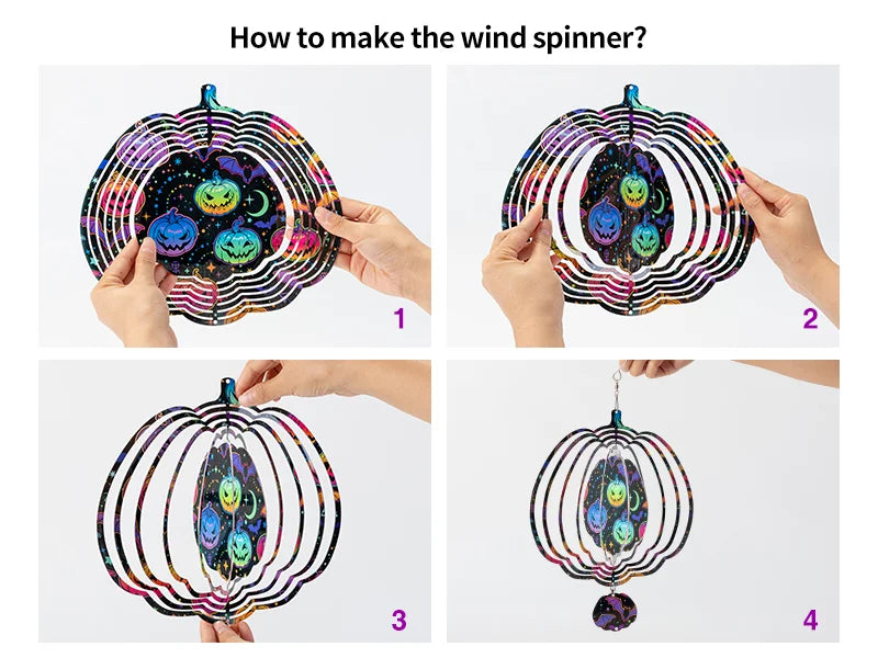 Double-Sided Sublimation Blanks Aluminium Wind Spinner (Heart, 10 inch)