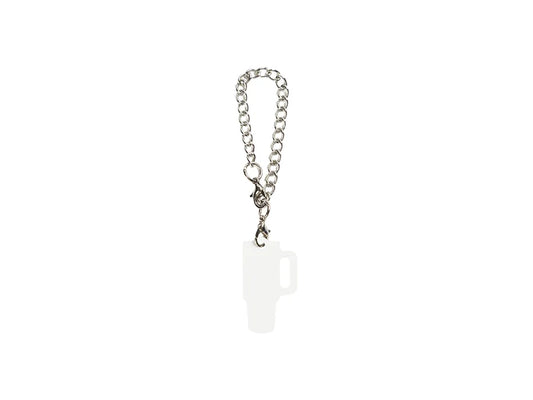 Sublimation Blank Aluminum Name Tag Ornament for Stanley Tumbler(2*3.55*0.14cm,Tumbler shape)