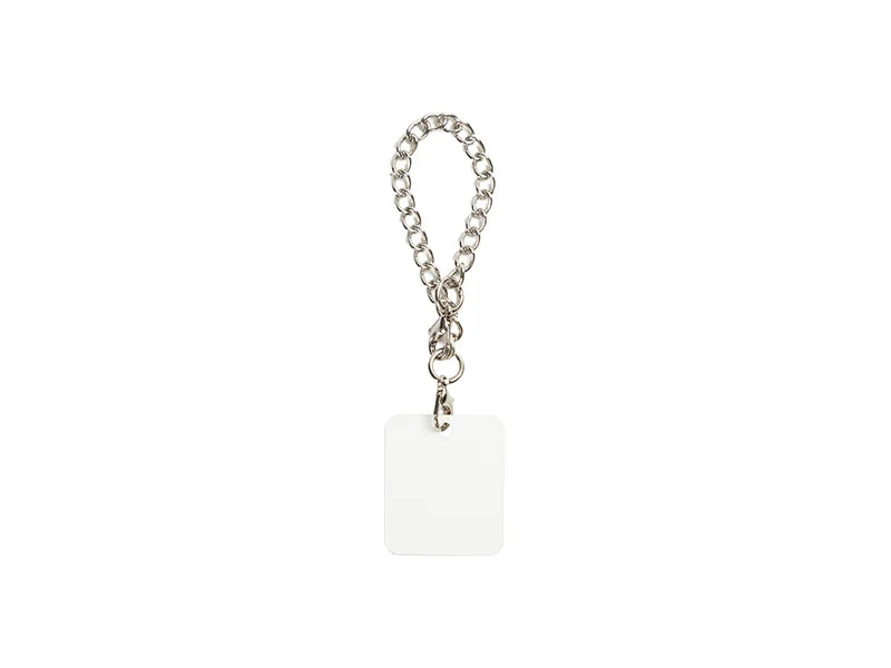 Sublimation Blank Aluminum Name Tag Ornament for Stanley Tumbler(2.5*2.9*0.14cm,Square shape)