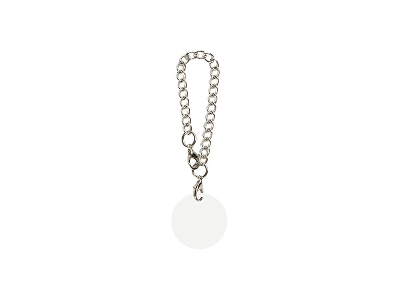 Sublimation Blank Aluminum Name Tag Ornament for Stanley Tumbler(φ2.5*0.14cm,RND shape)