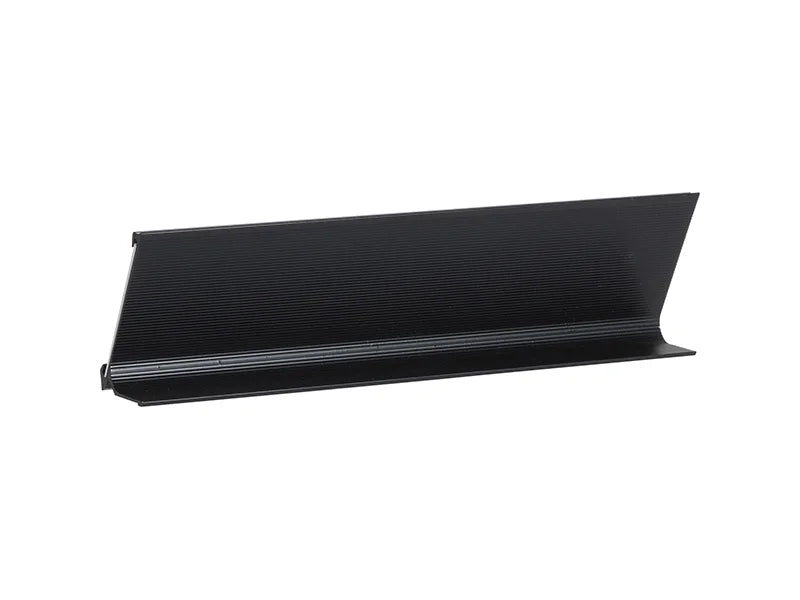 6 x 20cm Black Name Plate Holder with White Box