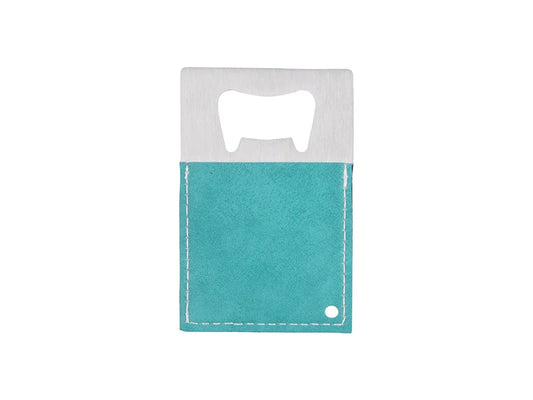 Sublimation PU Stainless Steel Bottle Opener (Green, 8.5*5.5cm)