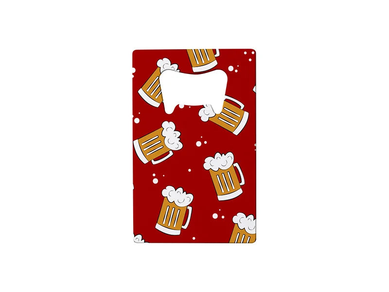 Sublimation Blanks Full White Stainless Steel Bottle Opener (Credit Card, 5.3*8.5cm)