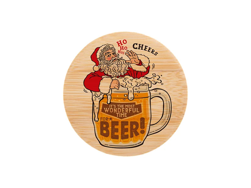 Sublimation Round Bamboo Bottle Opener(φ6cm)