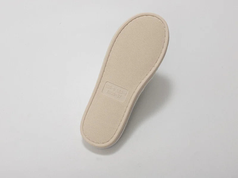 Sublimation Adult Fuzzy Slippers(Full White, 36-37#)
