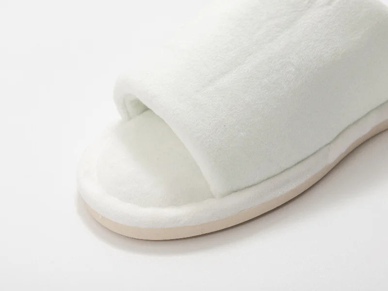 Sublimation Adult Fuzzy Slippers(Full White, 44-45#)