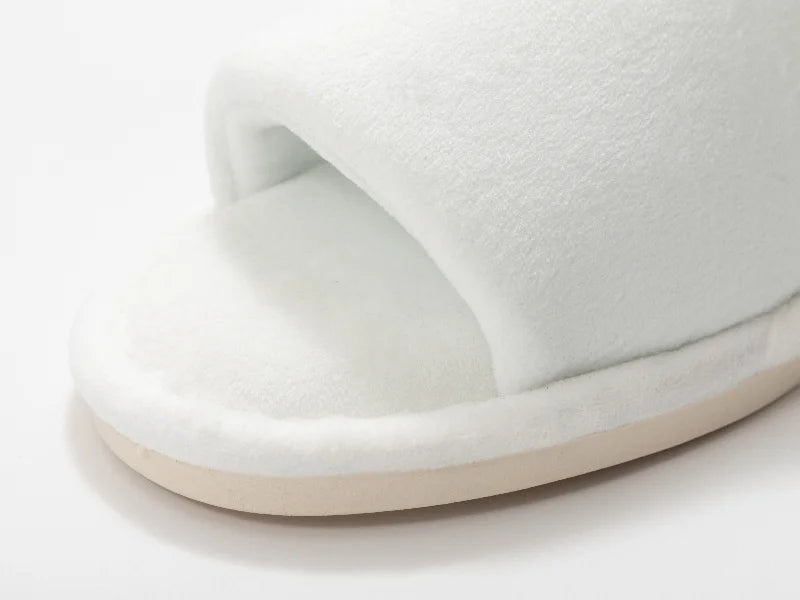 Sublimation Adult Fuzzy Slippers  (Full White, 44-45#)