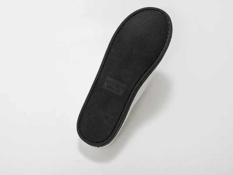 Sublimation Adult Fuzzy  Close Toe Slippers (Full White, 44-45#)
