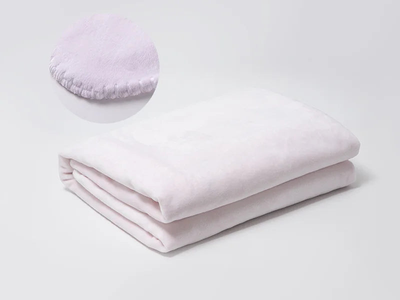 Arctic Fleece Lined Sublimation Microfiber Blanket(Khaki/White, 76*101cm/30inchx 40inch)