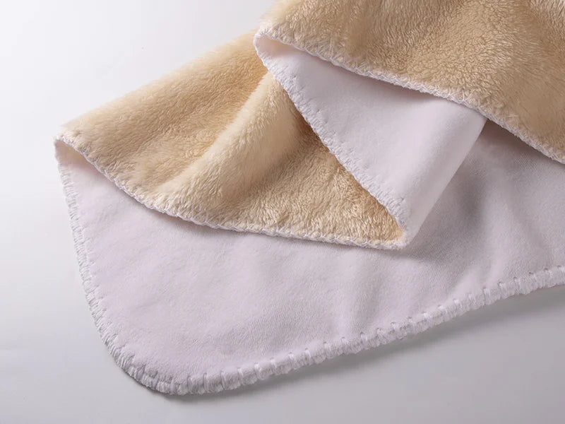 Arctic Fleece Lined Sublimation Microfiber Blanket(Khaki/White, 127*152cm/50inchx 60inch)