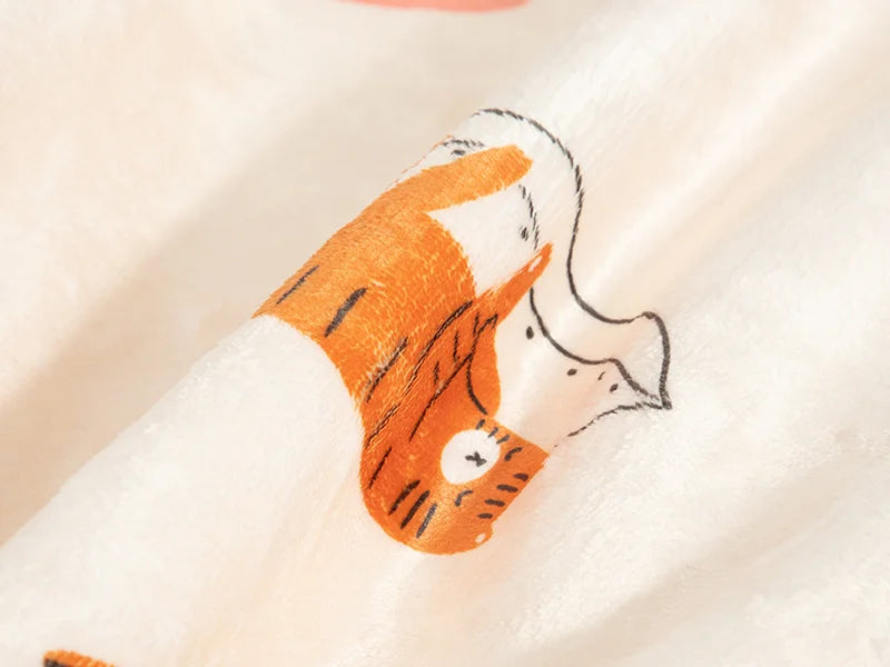 Arctic Fleece Lined Sublimation Microfiber Blanket(Full White, 127*152cm/50inchx 60inch)